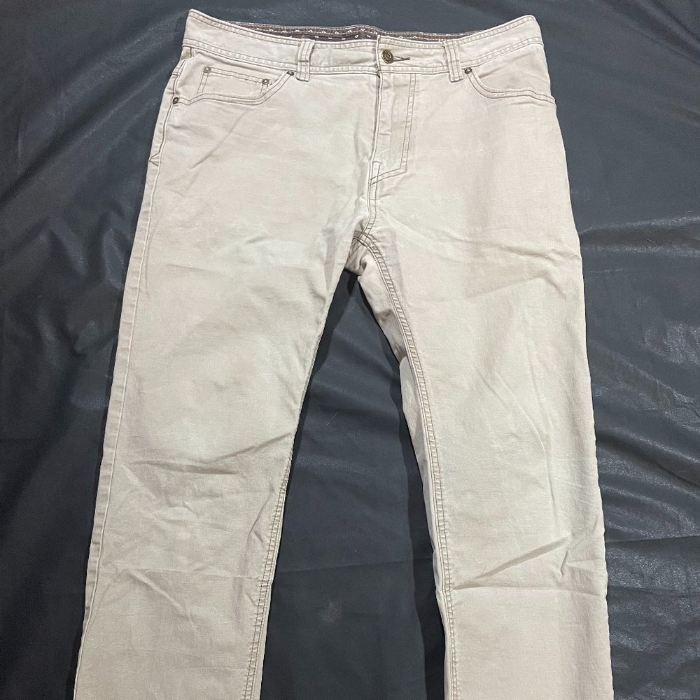 Prana Light Tan Pants Slim Fit 34x30